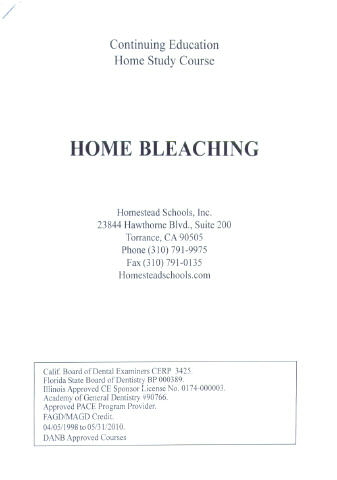 Home Bleaching